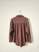 NEW Aerie Brown Waffle Shirt Jacket (XS)