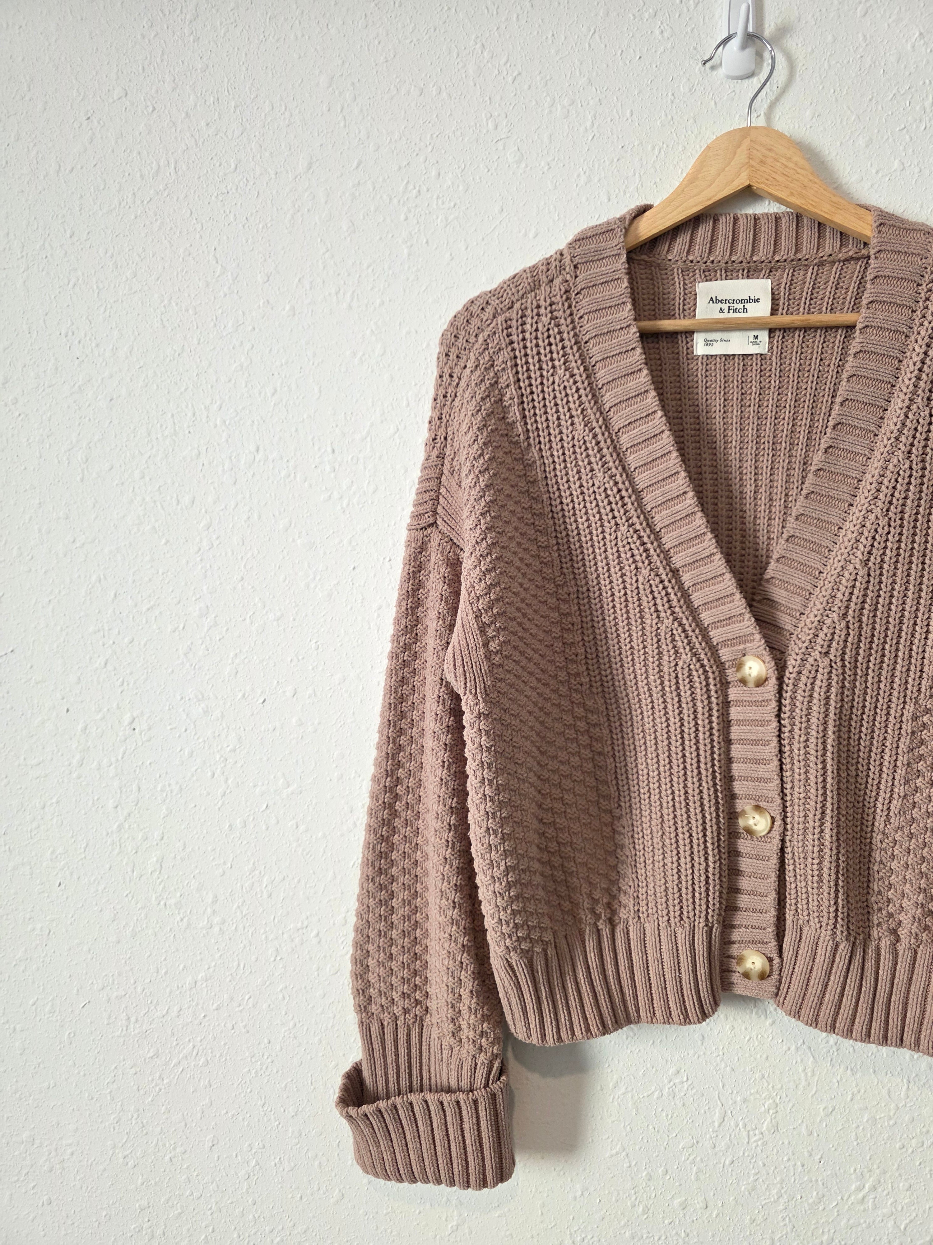 Abercrombie Textured Cardigan Sweater (M)