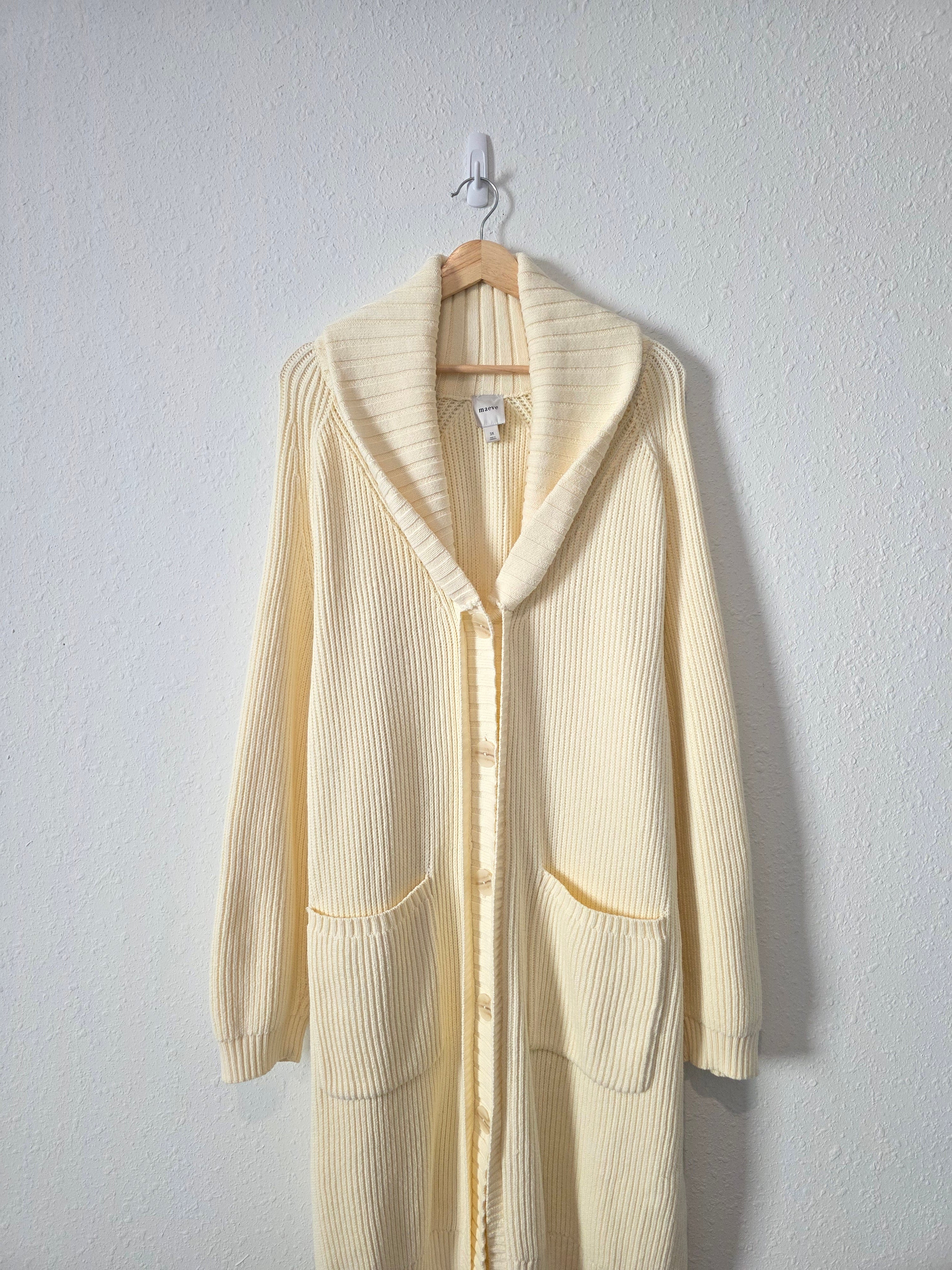 Anthropologie Longline Coatigan Sweater (3X)