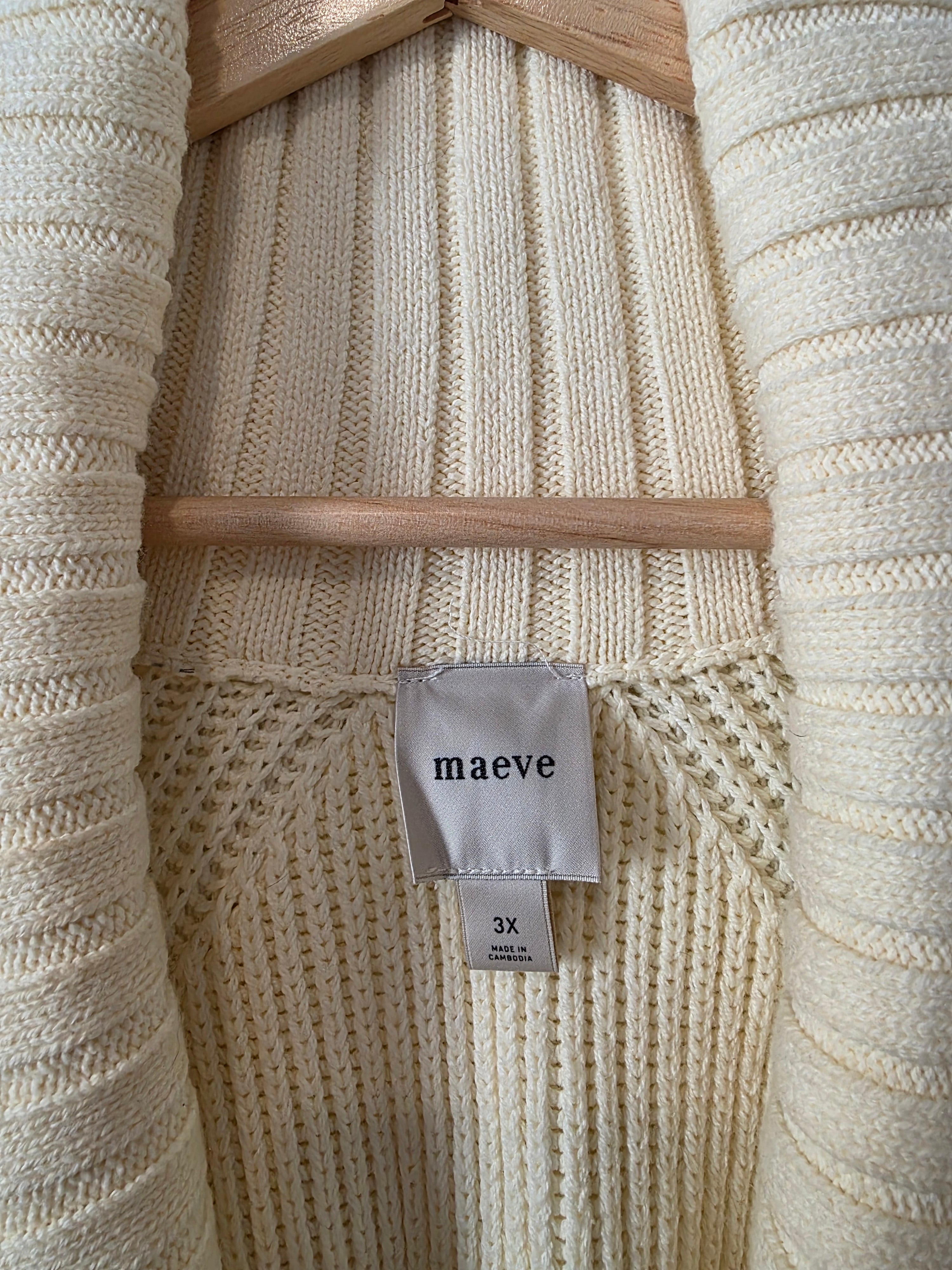 Anthropologie Longline Coatigan Sweater (3X)