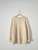 Vintage LL Bean Chunky Fisherman Sweater (L tall)