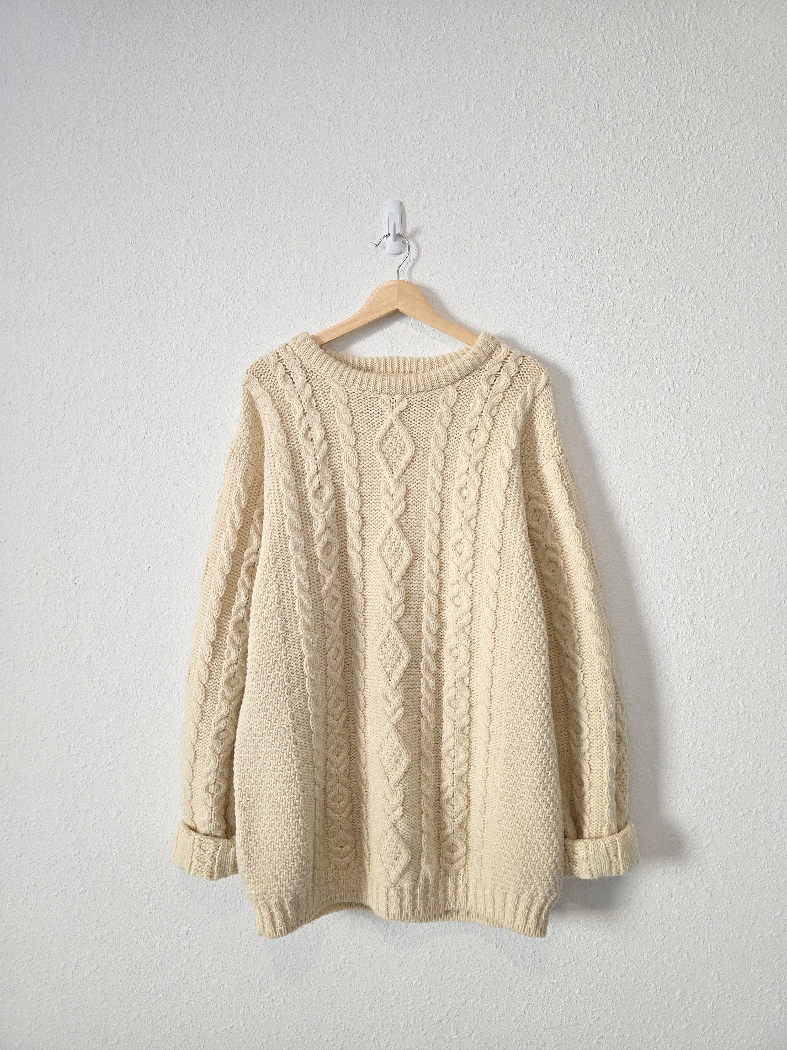 Vintage LL Bean Chunky Fisherman Sweater (L tall)