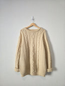 Vintage LL Bean Chunky Fisherman Sweater (L tall)
