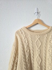 Vintage LL Bean Chunky Fisherman Sweater (L tall)