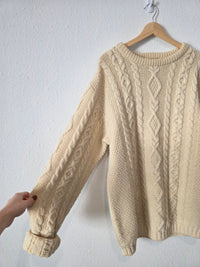 Vintage LL Bean Chunky Fisherman Sweater (L tall)