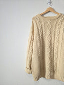 Vintage LL Bean Chunky Fisherman Sweater (L tall)
