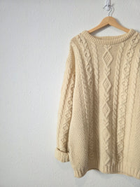 Vintage LL Bean Chunky Fisherman Sweater (L tall)