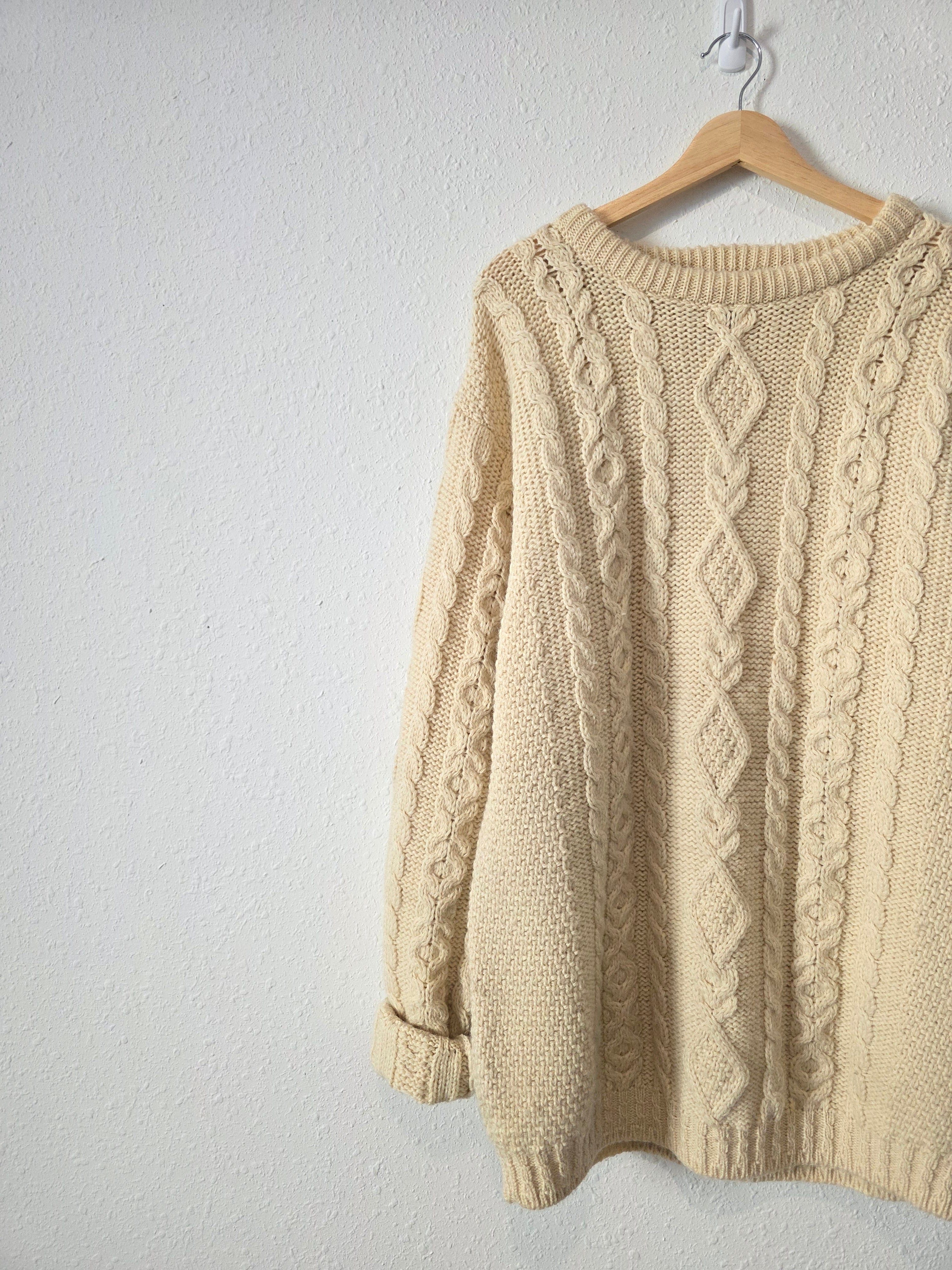 Vintage LL Bean Chunky Fisherman Sweater (L tall)