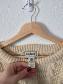 Vintage LL Bean Chunky Fisherman Sweater (L tall)