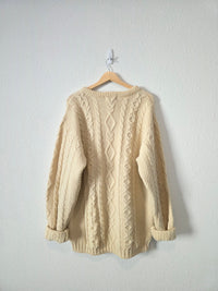 Vintage LL Bean Chunky Fisherman Sweater (L tall)