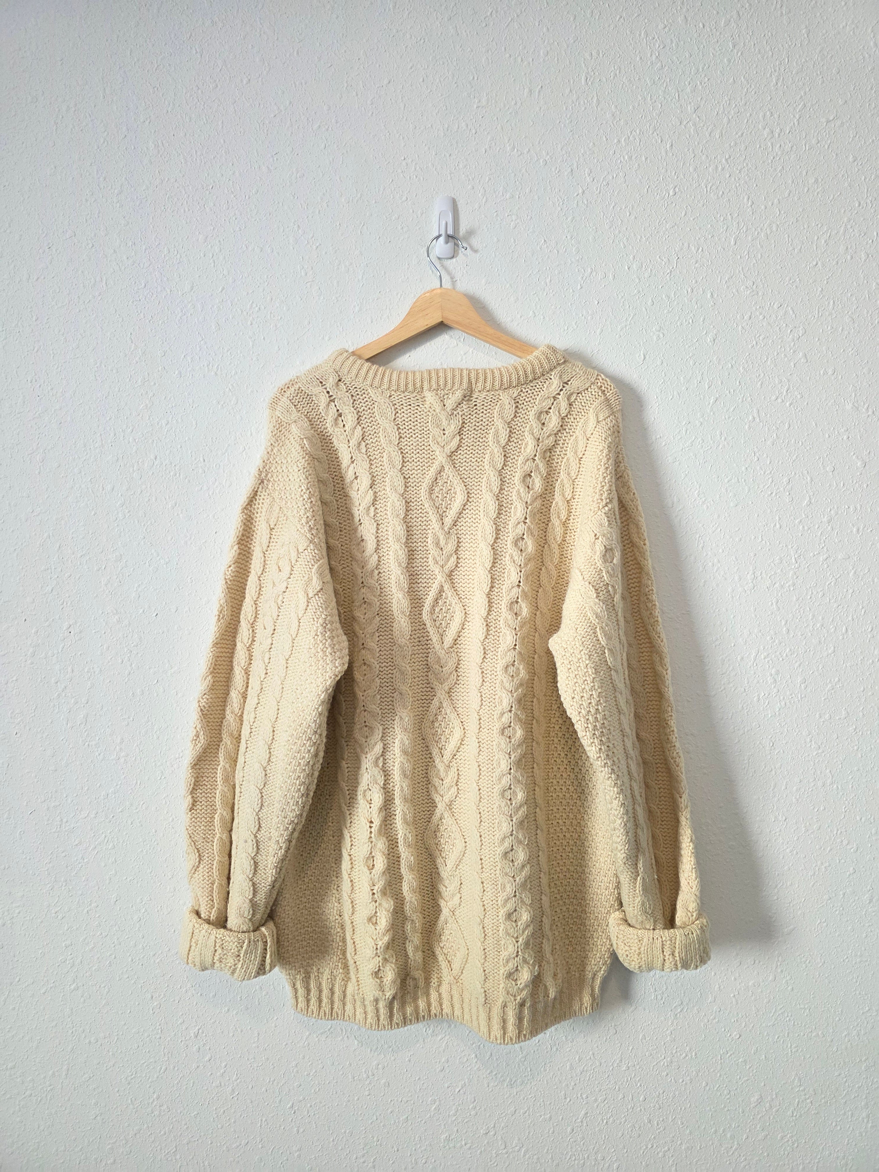 Vintage LL Bean Chunky Fisherman Sweater (L tall)