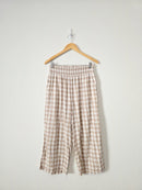 Aerie Gingham Wide Leg Pants (M)