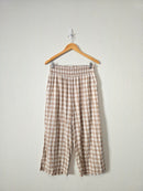 Aerie Gingham Wide Leg Pants (M)