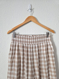 Aerie Gingham Wide Leg Pants (M)