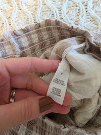 Aerie Gingham Wide Leg Pants (M)
