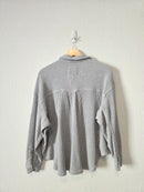 Aerie Gray Waffle Shirt Jacket (XS)