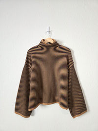 NEW Elan Striped Turtleneck Sweater (S)