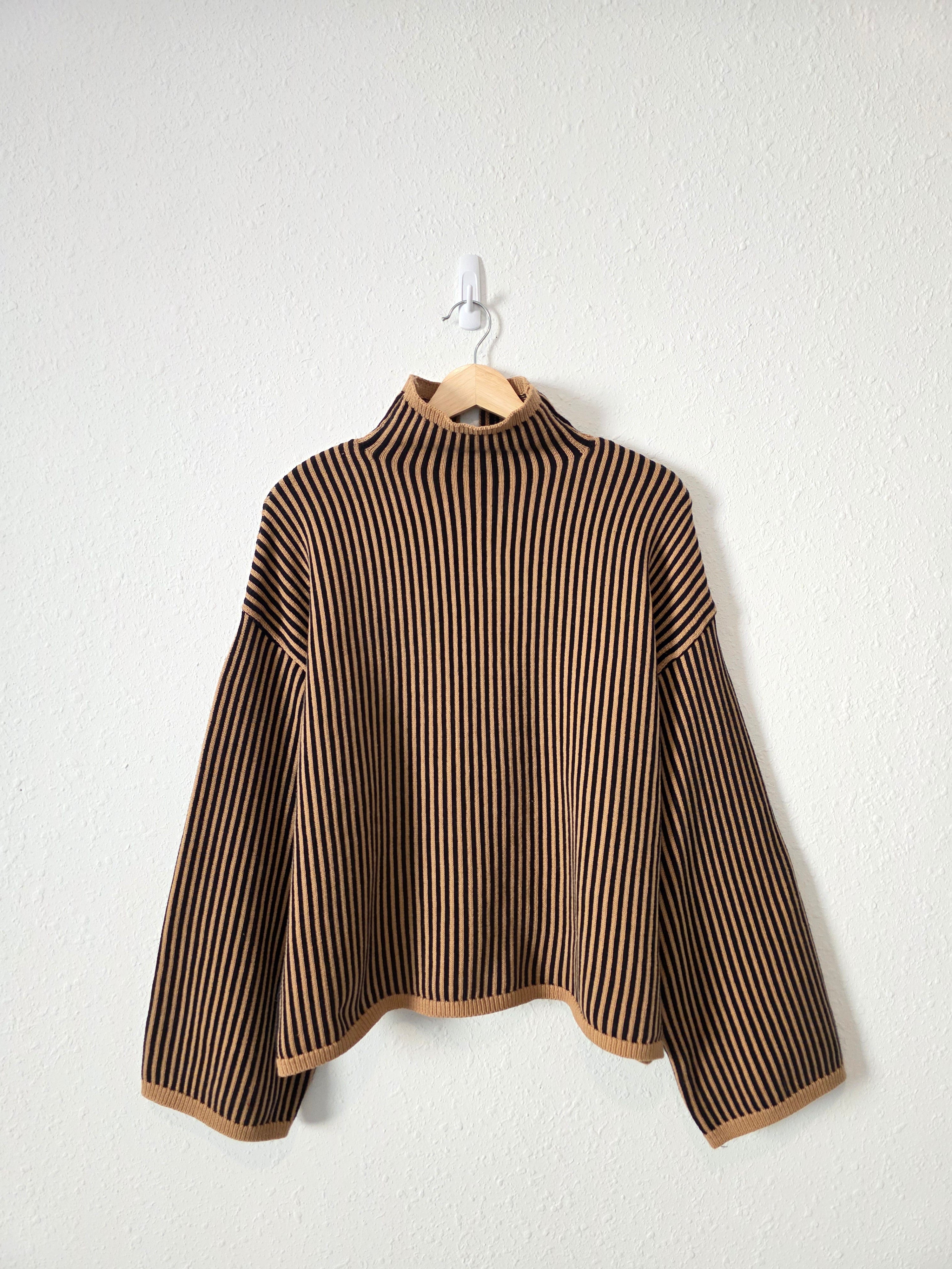 NEW Elan Striped Turtleneck Sweater (S)