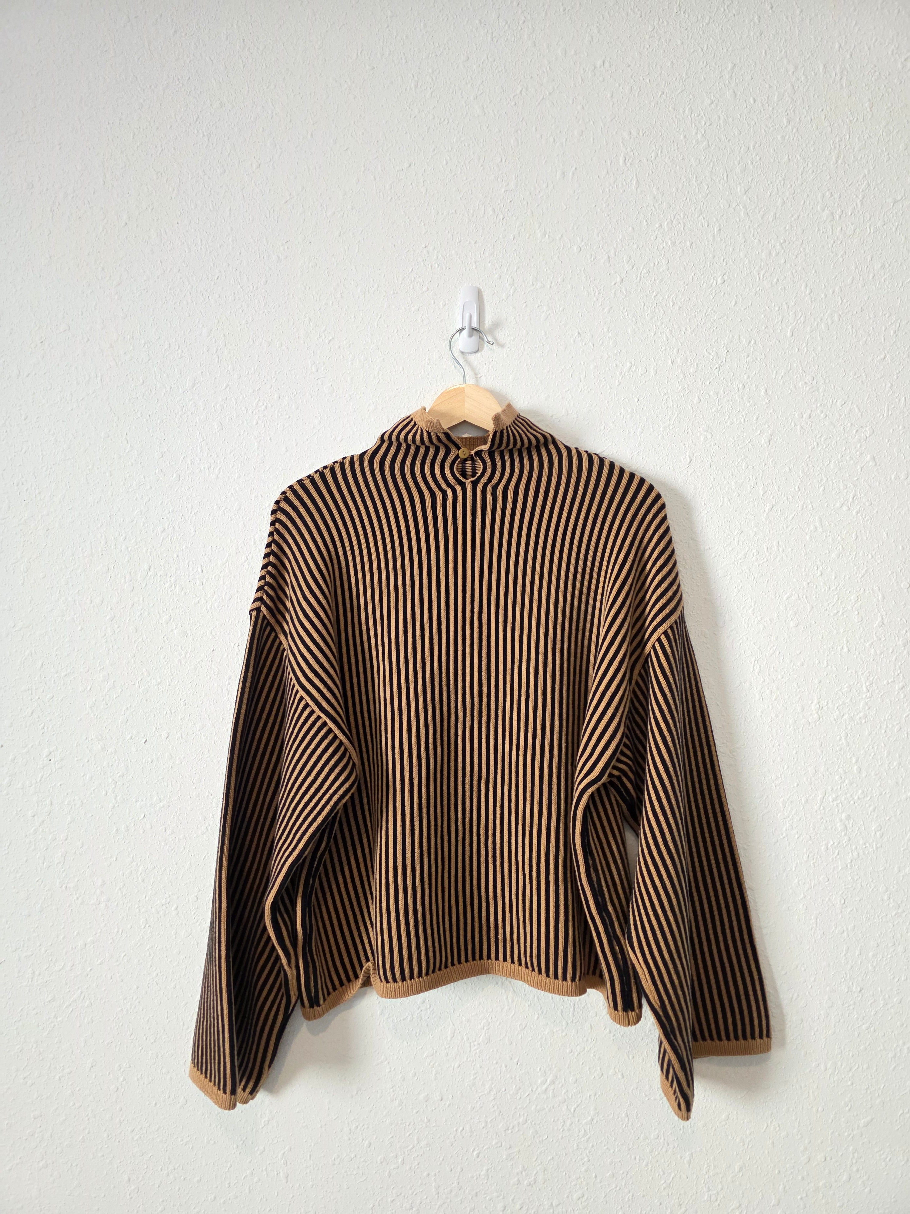 NEW Elan Striped Turtleneck Sweater (S)