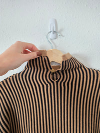 NEW Elan Striped Turtleneck Sweater (S)