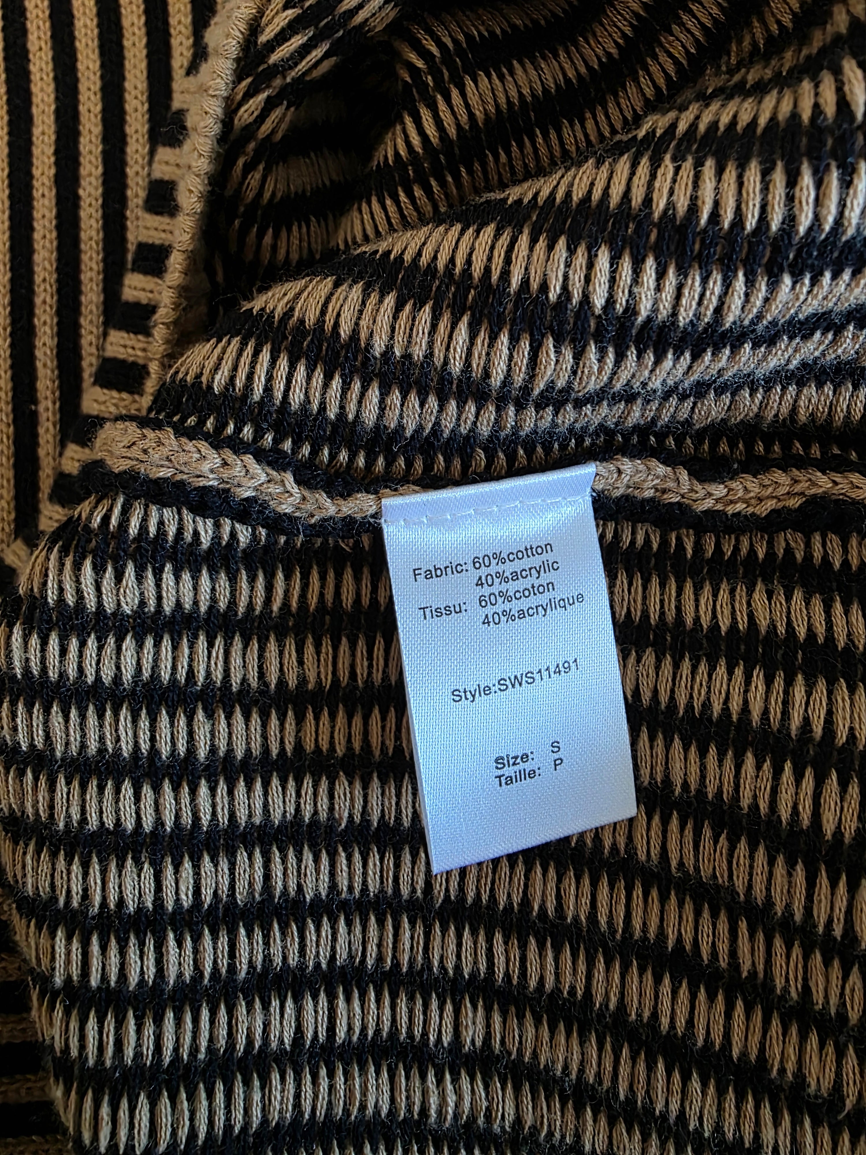 NEW Elan Striped Turtleneck Sweater (S)