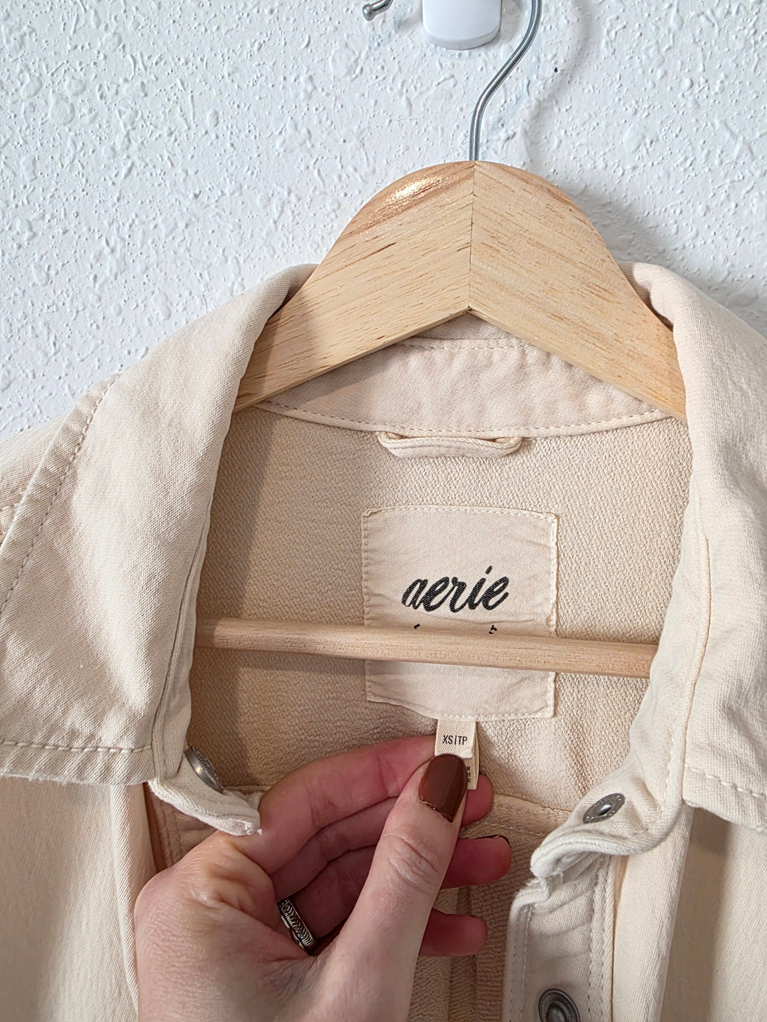 Aerie Oversized Shirt Jacket (XS)