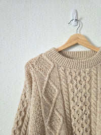 Vintage LL Bean Wool Fisherman Sweater (M)