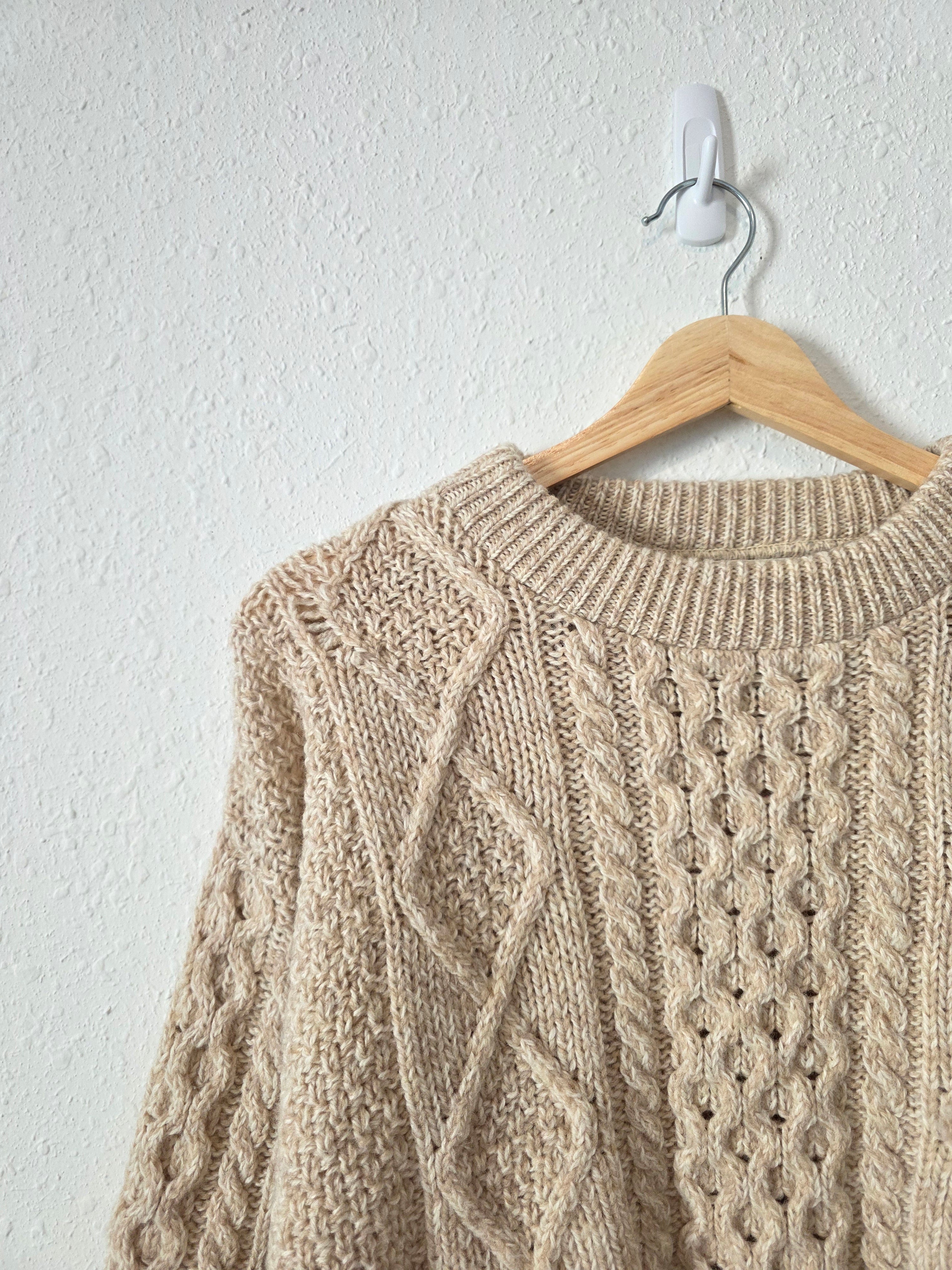 Vintage LL Bean Wool Fisherman Sweater (M)