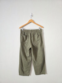 Gap Olive Easy Barrel Jeans (S short)