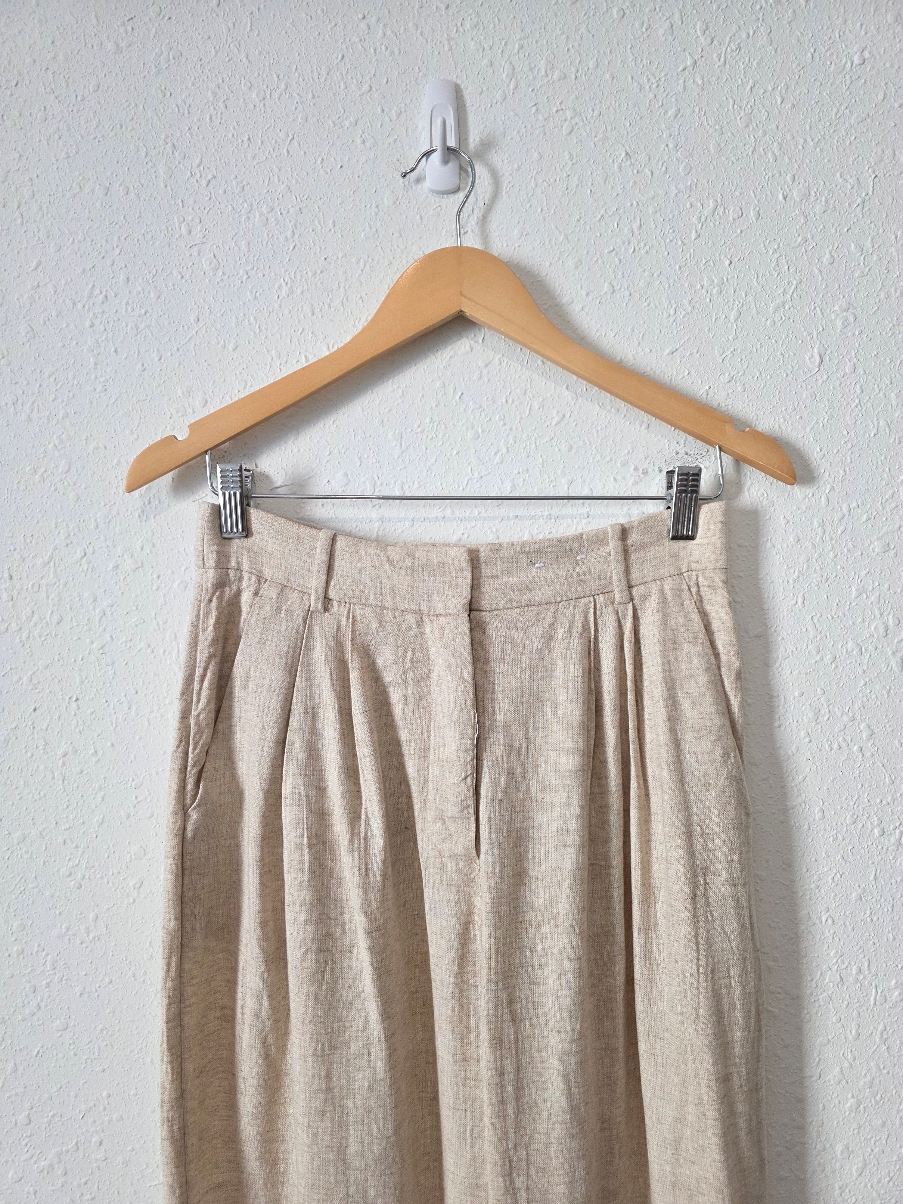 Abercrombie Linen Blend Wide Leg Pants (27/4)