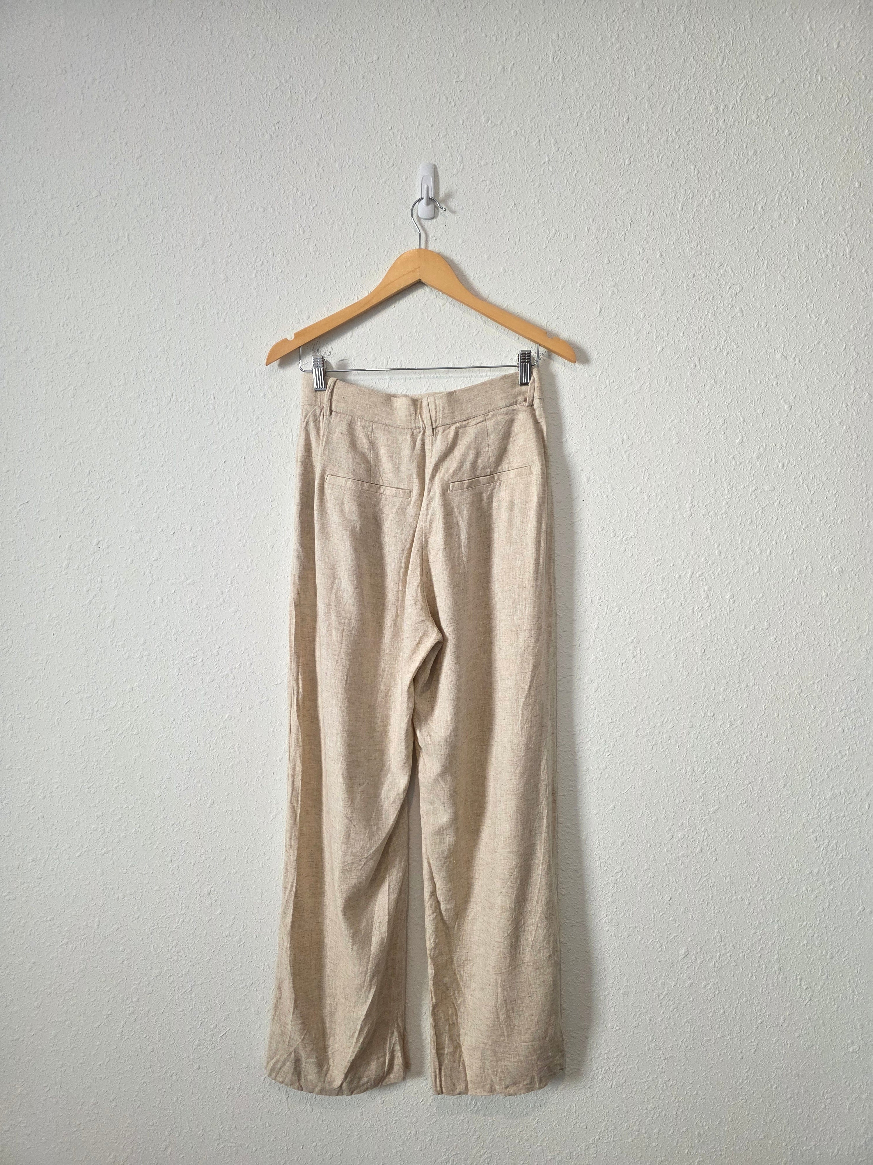 Abercrombie Linen Blend Wide Leg Pants (27/4)