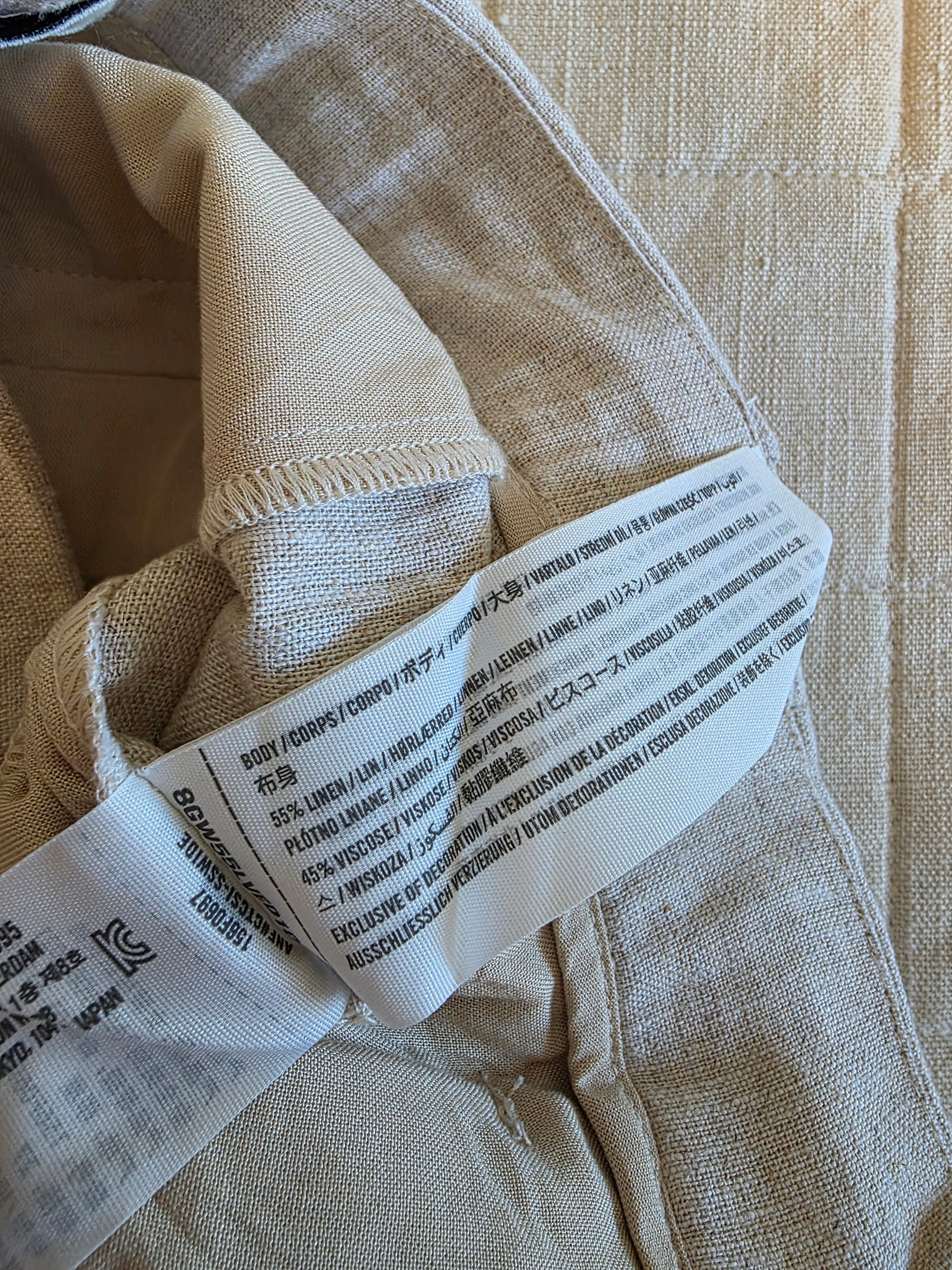 Abercrombie Linen Blend Wide Leg Pants (27/4)