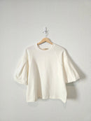 Madewell Puff Sleeve Sweatshirt Tee (S)