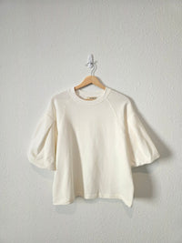 Madewell Puff Sleeve Sweatshirt Tee (S)