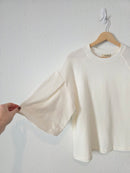 Madewell Puff Sleeve Sweatshirt Tee (S)