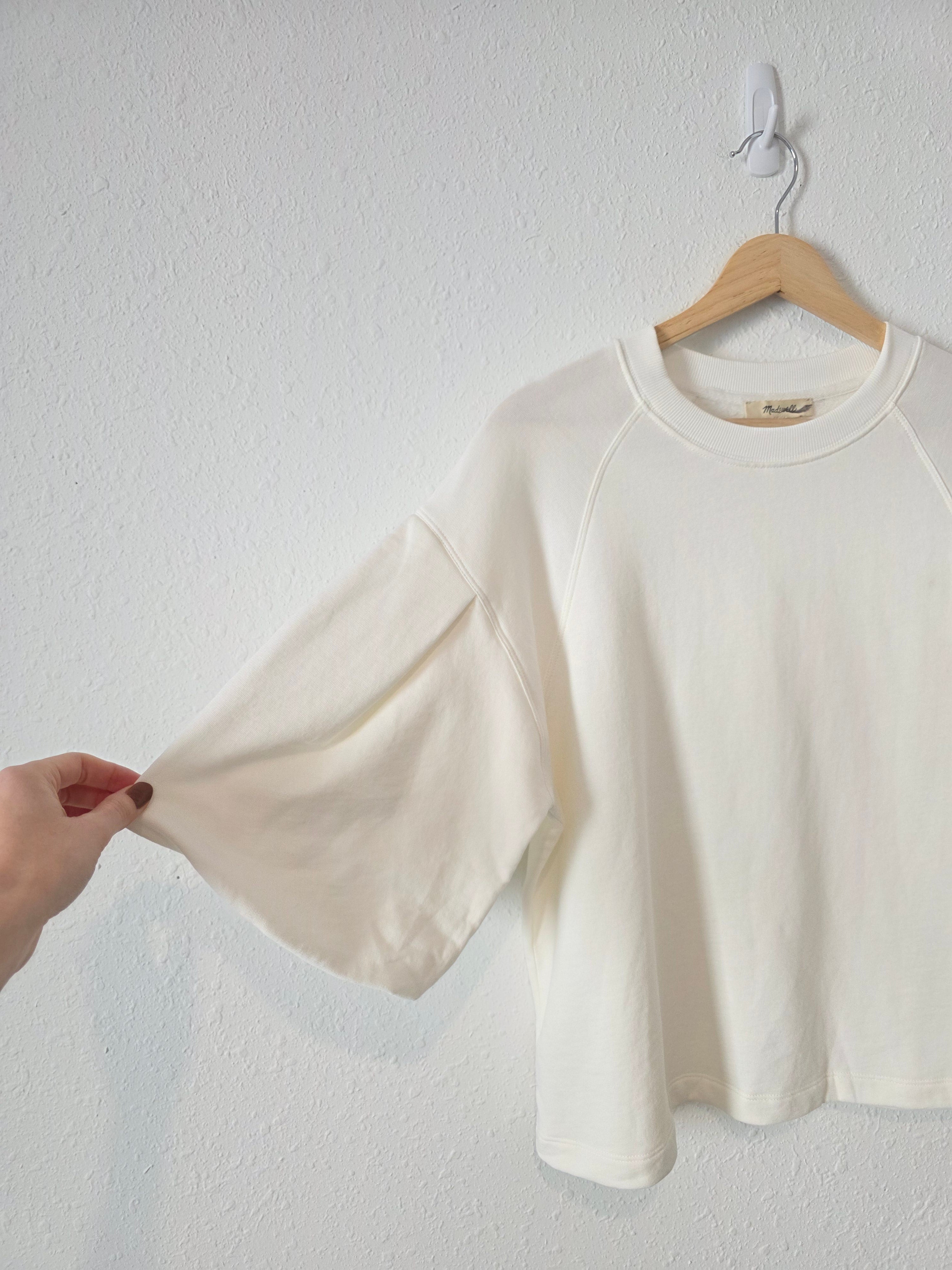 Madewell Puff Sleeve Sweatshirt Tee (S)