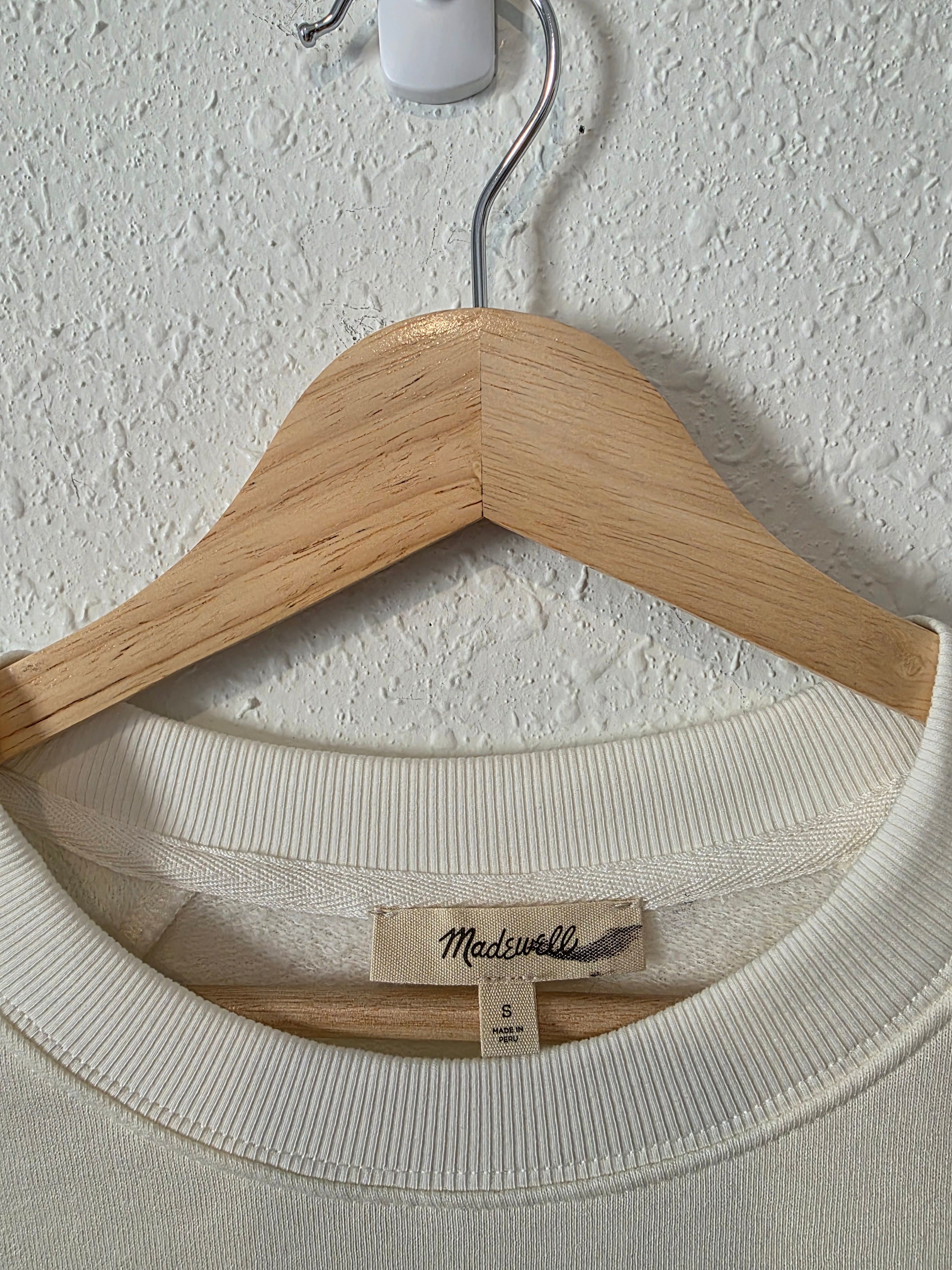Madewell Puff Sleeve Sweatshirt Tee (S)