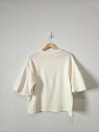 Madewell Puff Sleeve Sweatshirt Tee (S)