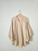 Aerie Oversized Cotton Gauze Button Up (L)