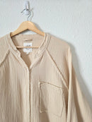 Aerie Oversized Cotton Gauze Button Up (L)