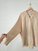 Aerie Oversized Cotton Gauze Button Up (L)