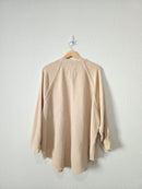 Aerie Oversized Cotton Gauze Button Up (L)
