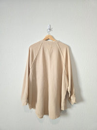 Aerie Oversized Cotton Gauze Button Up (L)