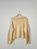 Free People Textured V Neck Sweater (L)