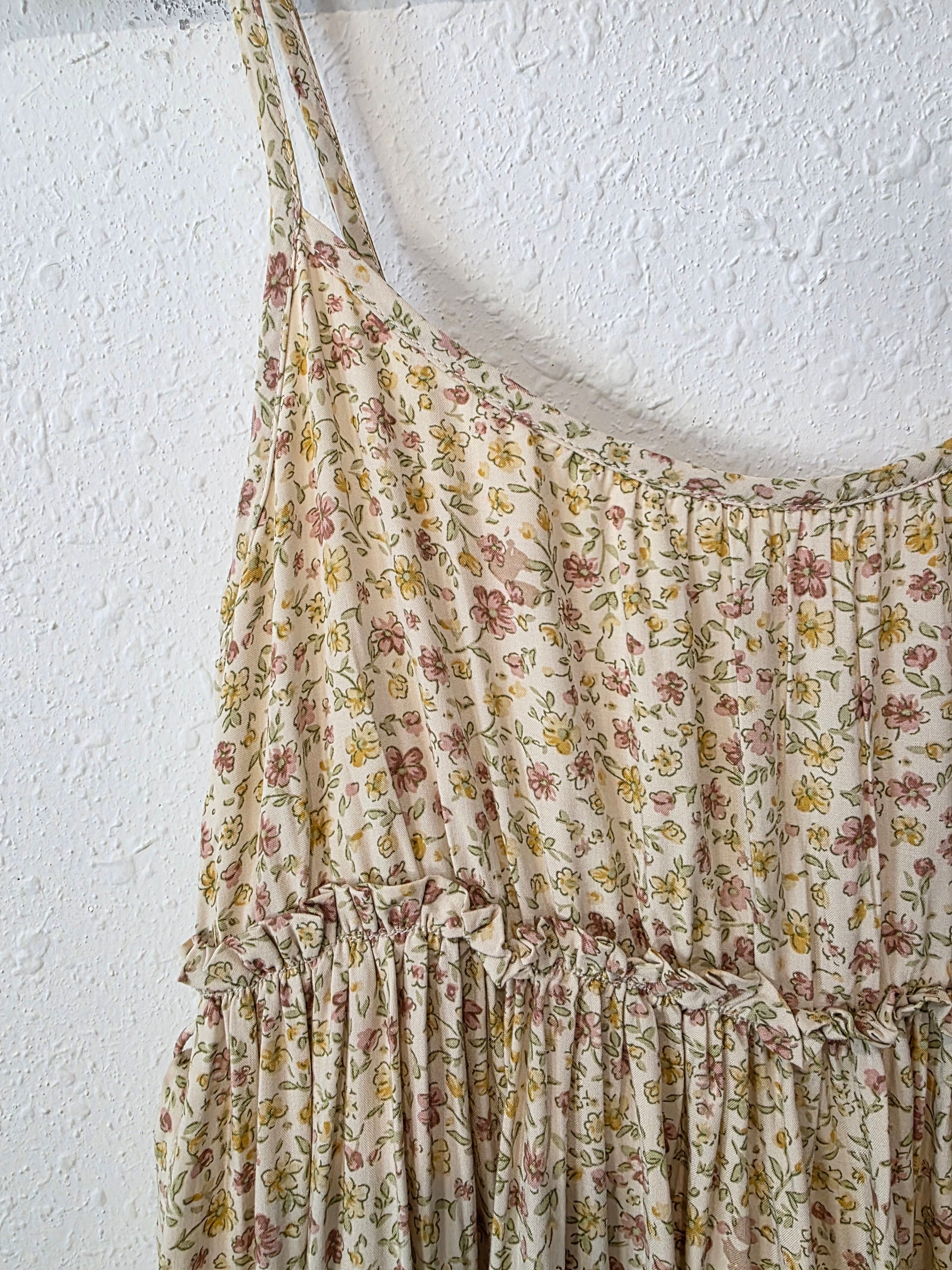 Colorful Floral Maxi Dress (XS)