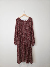 Hayden Ditsy Floral Midi Dress (1X)