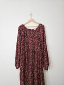 Hayden Ditsy Floral Midi Dress (1X)