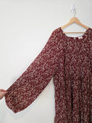 Hayden Ditsy Floral Midi Dress (1X)