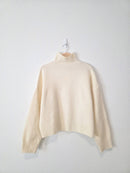 Zara Cream Turtleneck Sweater (S)