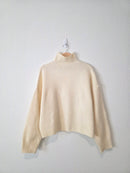 Zara Cream Turtleneck Sweater (S)
